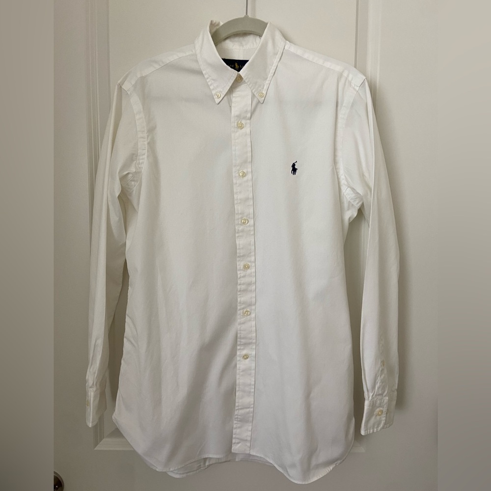 Ralph Lauren 15-32/33 White Cotton Dress Shirt